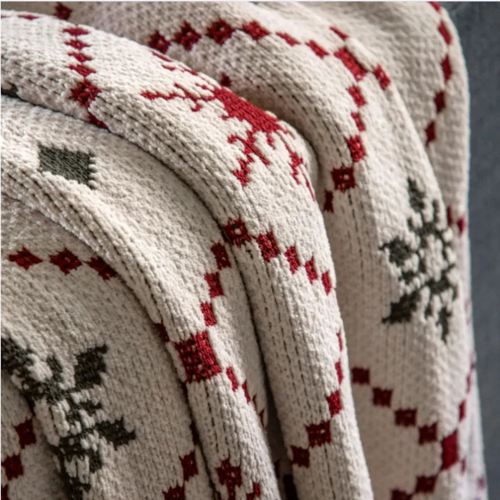 Heritage Fairisle Chenille Woven Throw