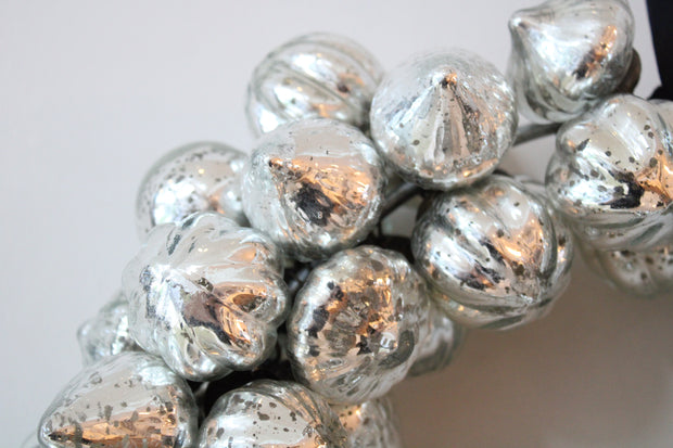 Mercury Glass Bauble Wreath