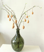 Set Of 12 Natural Speckled Easter Egg Decorations