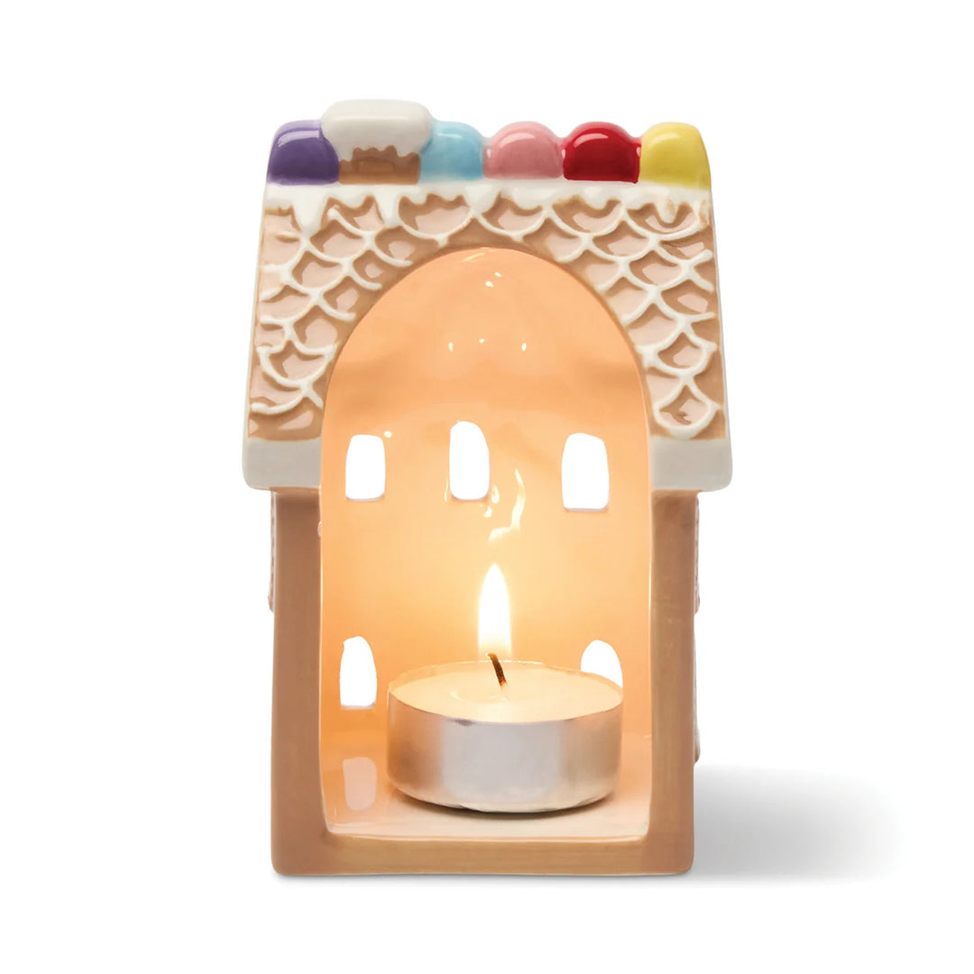 No. 10 Gingerbread House Style Incense & Tea Light Holder