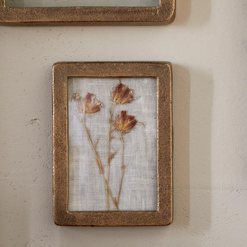 Jahala Wall Hung Photo Frame in Antique Brass