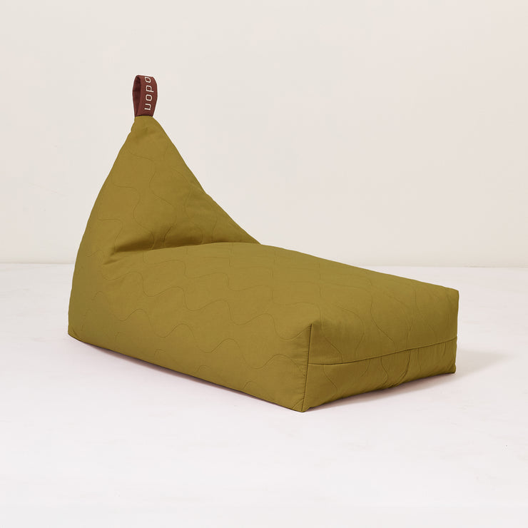 L1N0 Cotton Beanbag in Moss Green by Nobodinoz