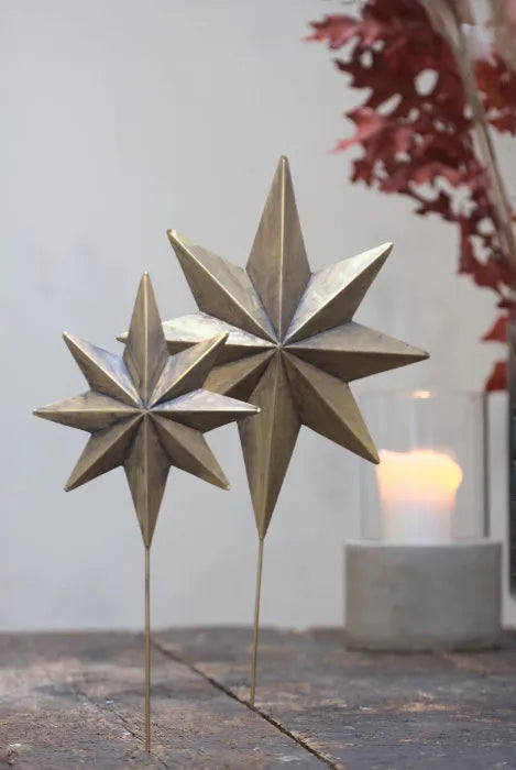 Star Tree Topper in Gold Large