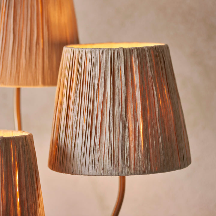 Wriggle Floor Lamp in Brushed Aged Brass