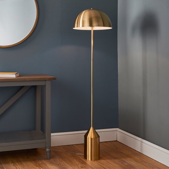 Nova Floor Lamp in Antique Brass