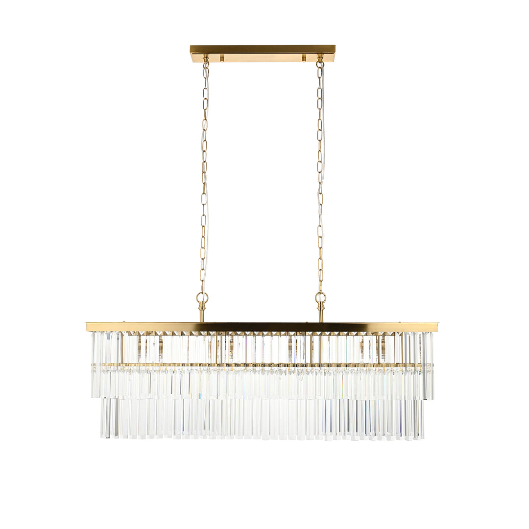 Conaston 4 Bar Pendant Light Brushed Aged Brass