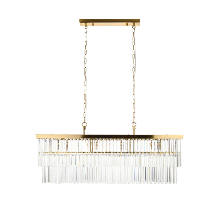Conaston 4 Bar Pendant Light Brushed Aged Brass