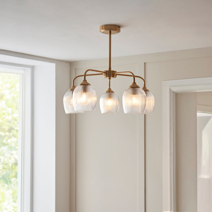 Ashcroft Ribbed Pendant Light