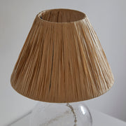 Naturlig Raffia bordlampe