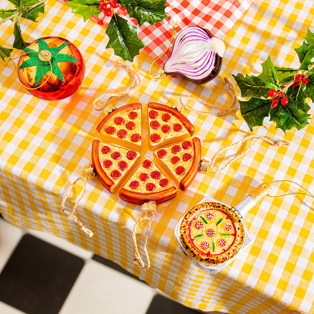 Sæt med fire mini fastfood dekorationer