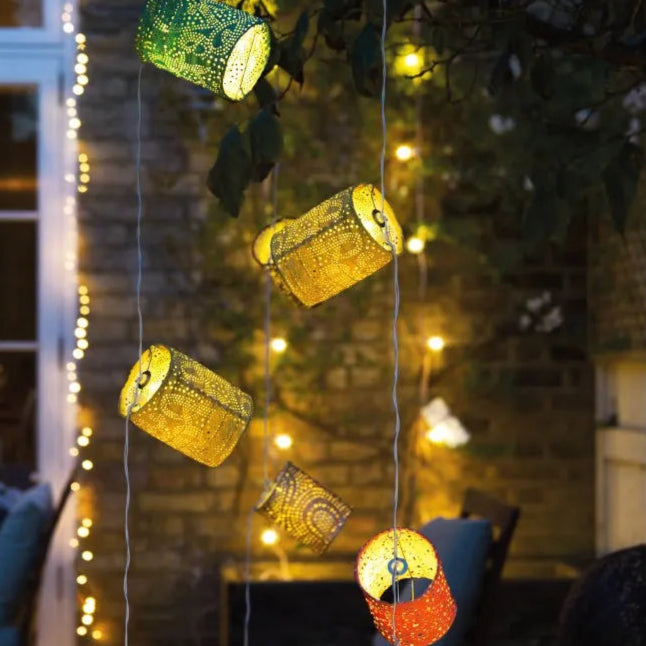 Solar Paper Lantern String Lights