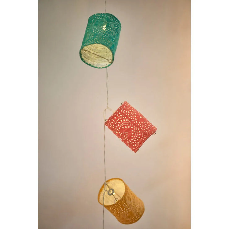 Solar Paper Lantern String Lights