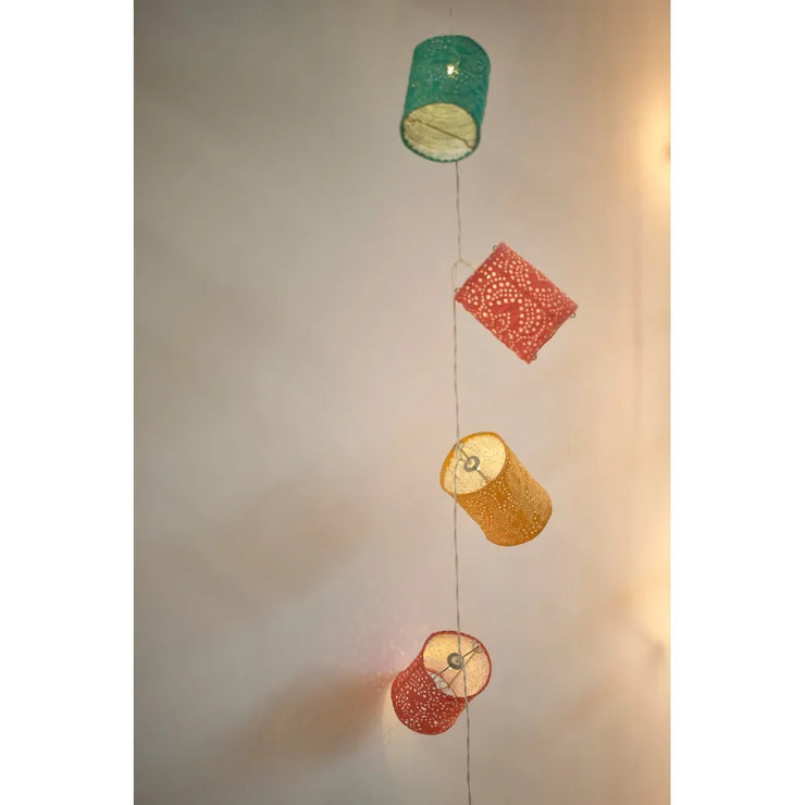 Solar Paper Lantern String Lights