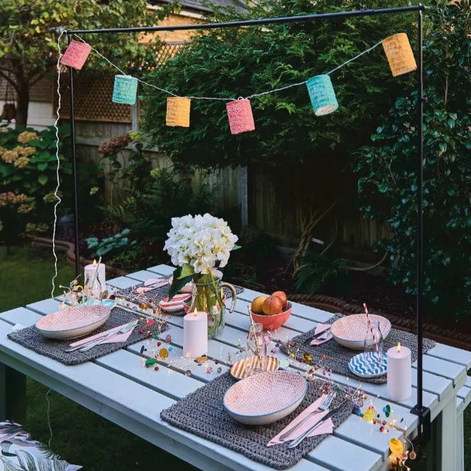 Solar Paper Lantern String Lights