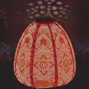 Lanterne Solaire Marocaine - Dôme Magenta