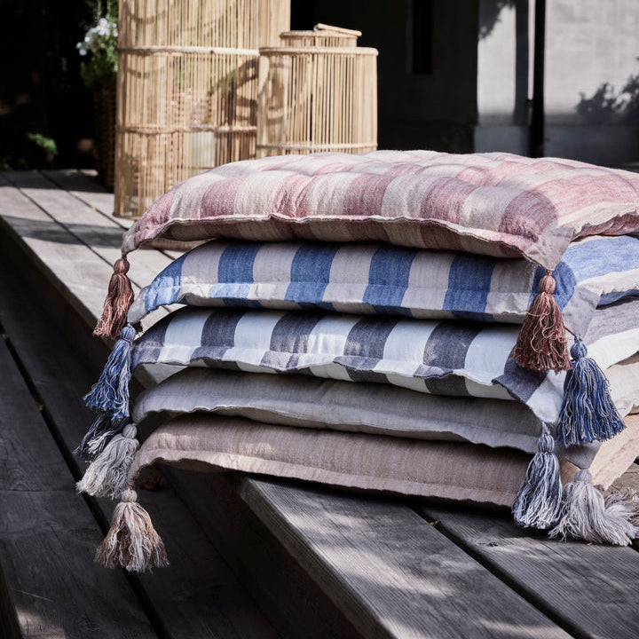 Felima Linen Seat Cushion in Dark Grey