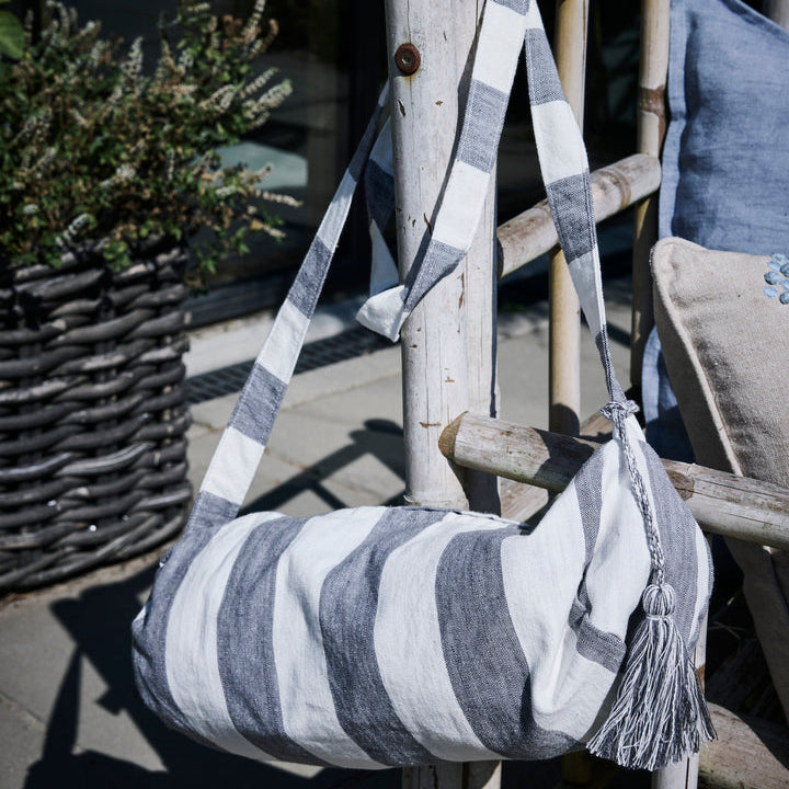Felima Beach Blanket Linen in Dark Grey