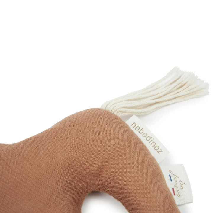 Lino Horse Rattle Noisette