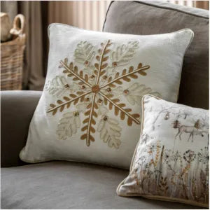 Deco Luxe Snowflake Cushion