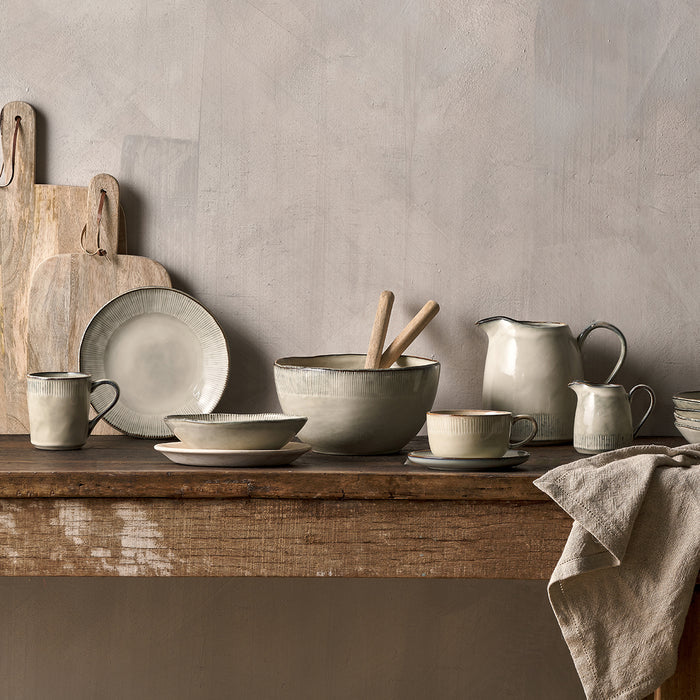 Malia Dinnerware Set in Cream Set of 12