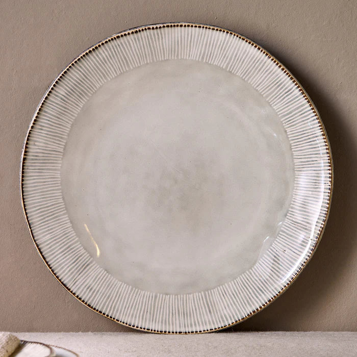 Malia Dinnerware Set in Cream Set of 12