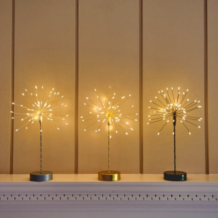 Table Starburst Light in Gold