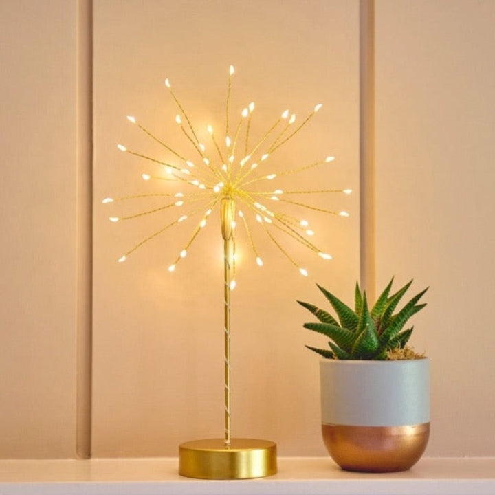 Table Starburst Light in Gold