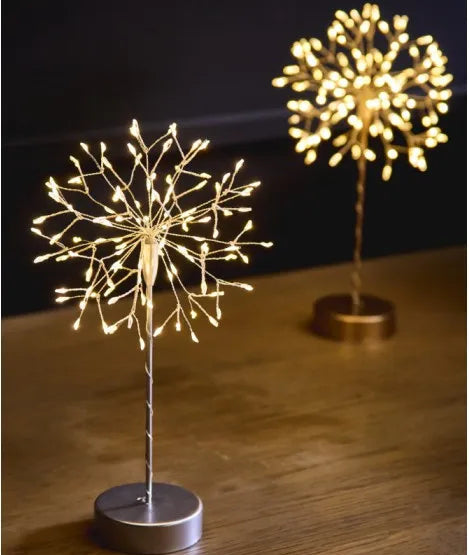 Mini Table Dandelion Light in Silver