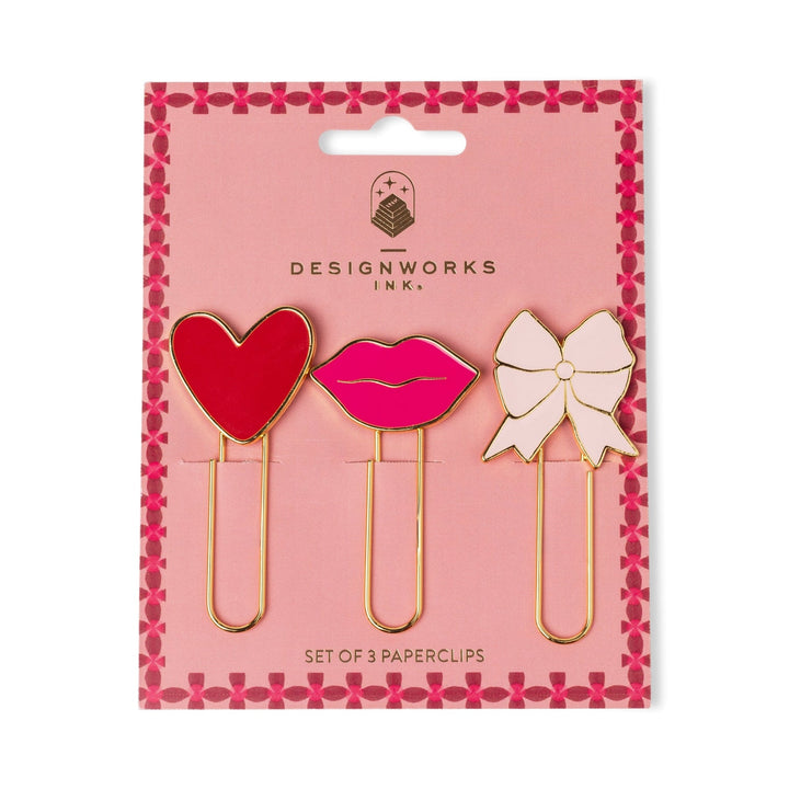 Set of 3 Paperclips Love