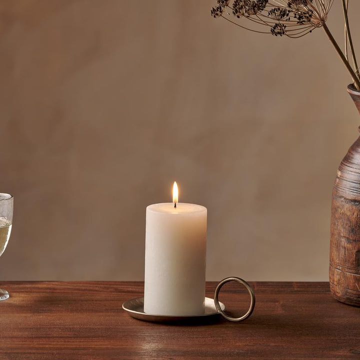 Rustic Soy Blend Pillar Candle in White