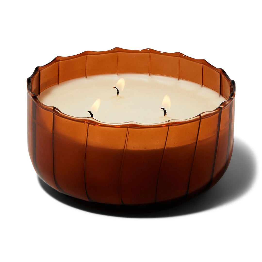 Ripple 12oz Glass Candle Tobacco Patchouli