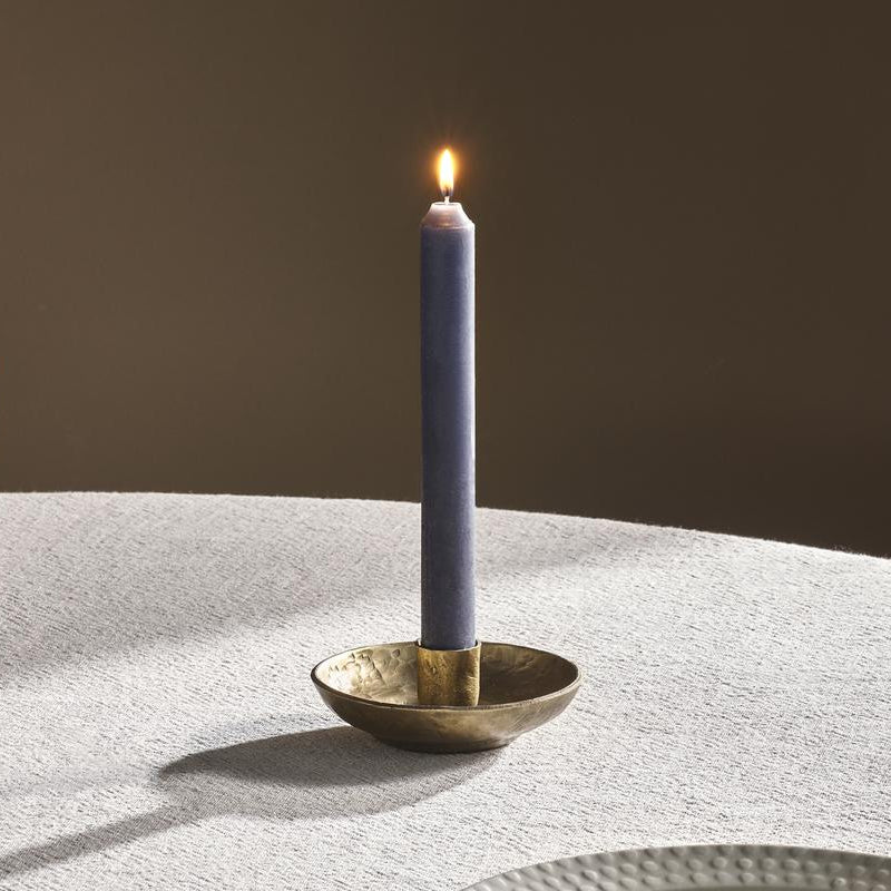 Rustic Soy Blend Dinner Candle in Charcoal Set of 2