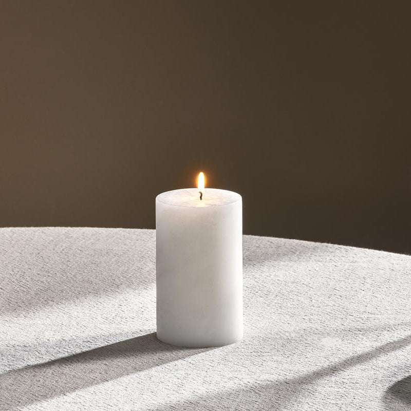 Rustic Soy Blend Pillar Candle in White