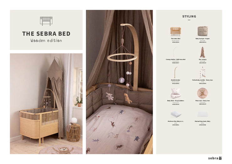 Sebra Wooden Edition Baby And Jr Cot Bed by Sebra