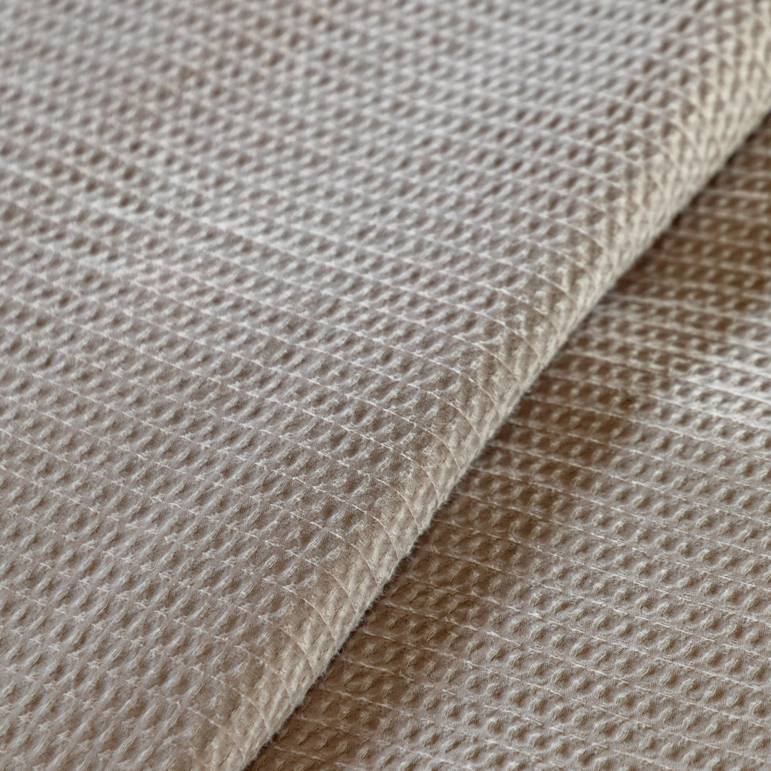 Mira Jacquard Duvet Set in Taupe