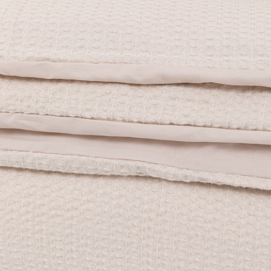 Mira Jacquard Duvet Set in Taupe