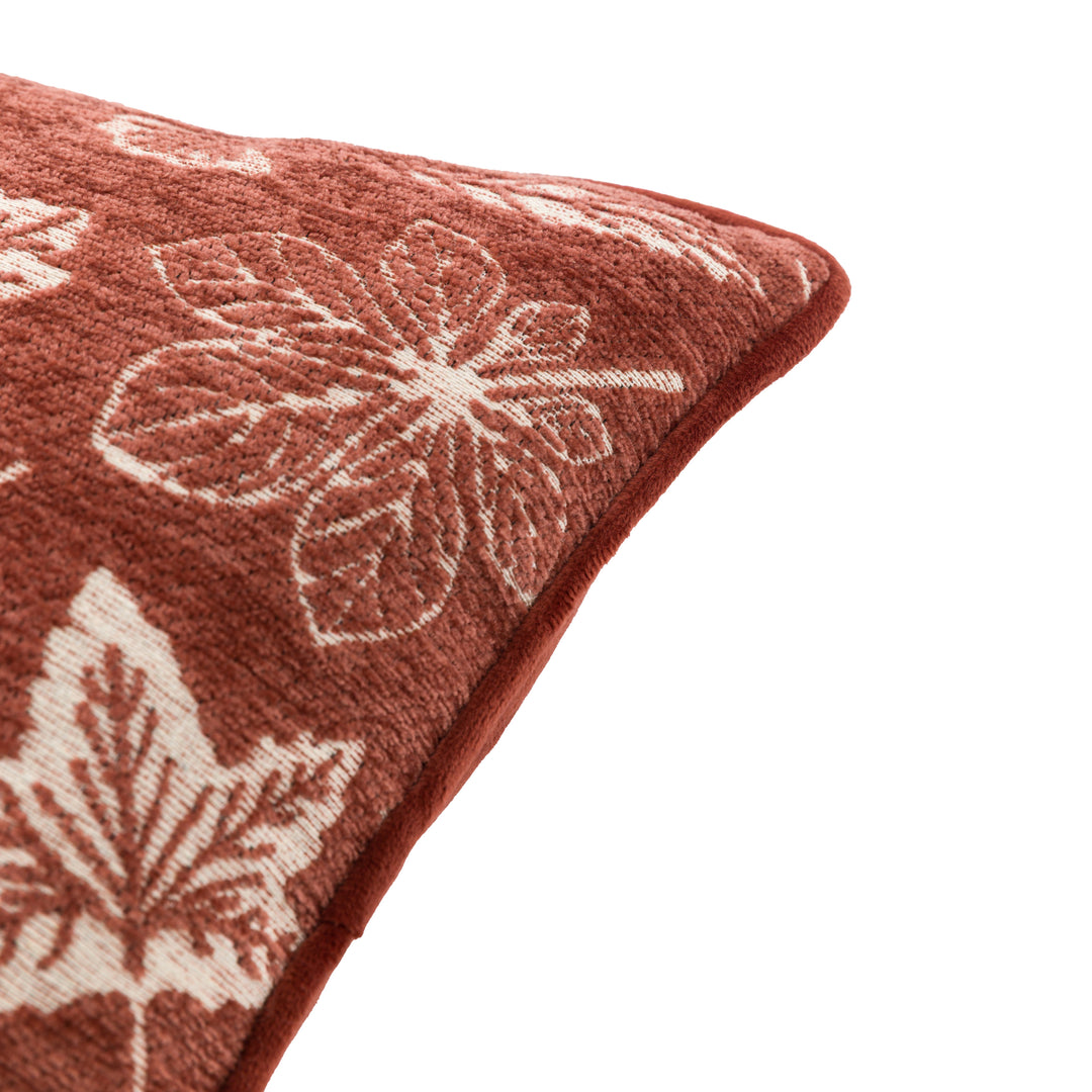 Autumn Leaf Chenille Cushion