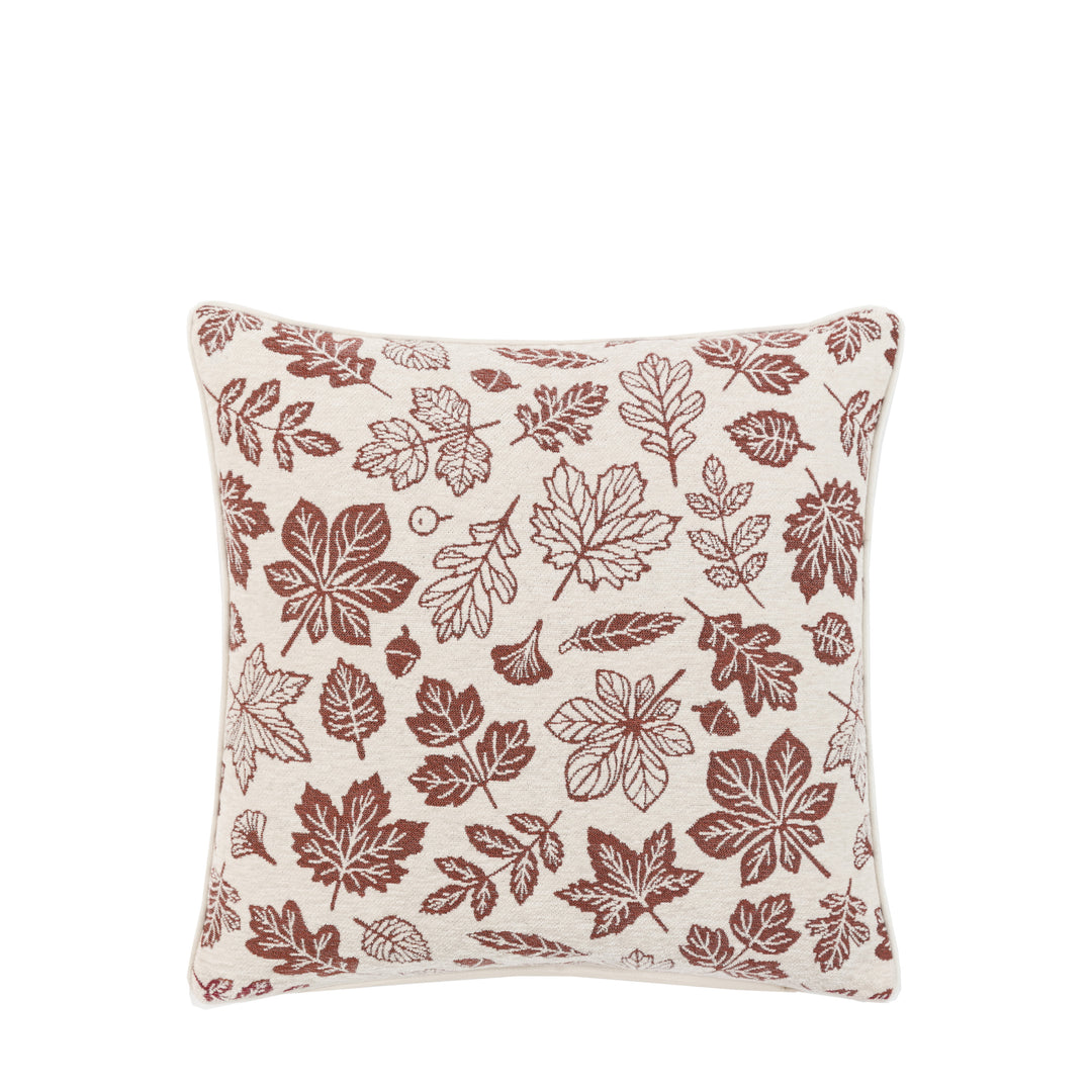 Autumn Leaf Chenille Cushion