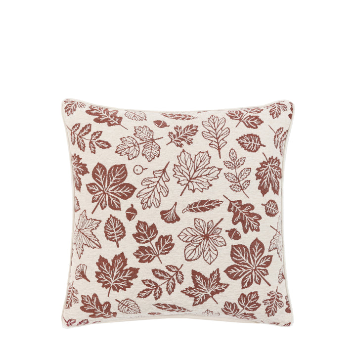 Autumn Leaf Chenille Cushion