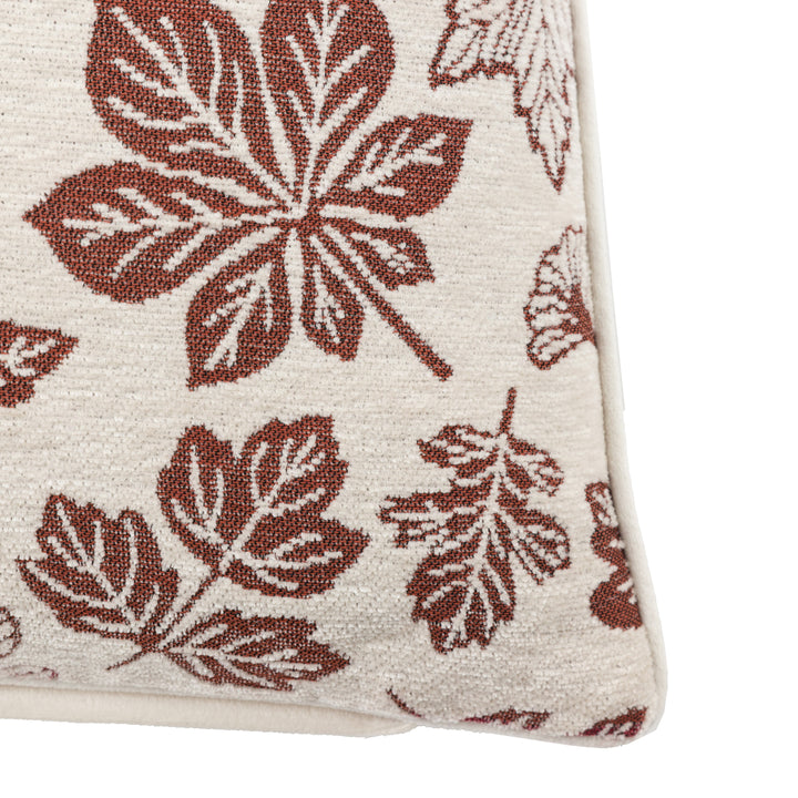 Autumn Leaf Chenille Cushion