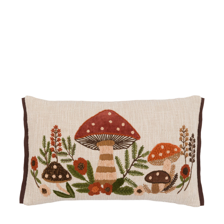 Mushroom Embroidered Cushion