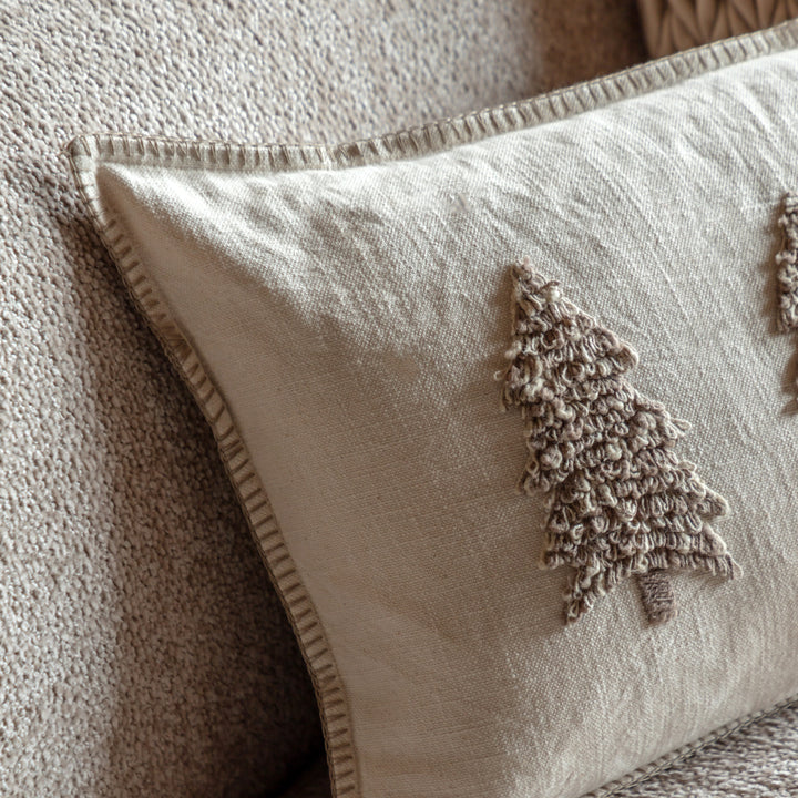 Deco Luxe Embroidered Trees Cushion