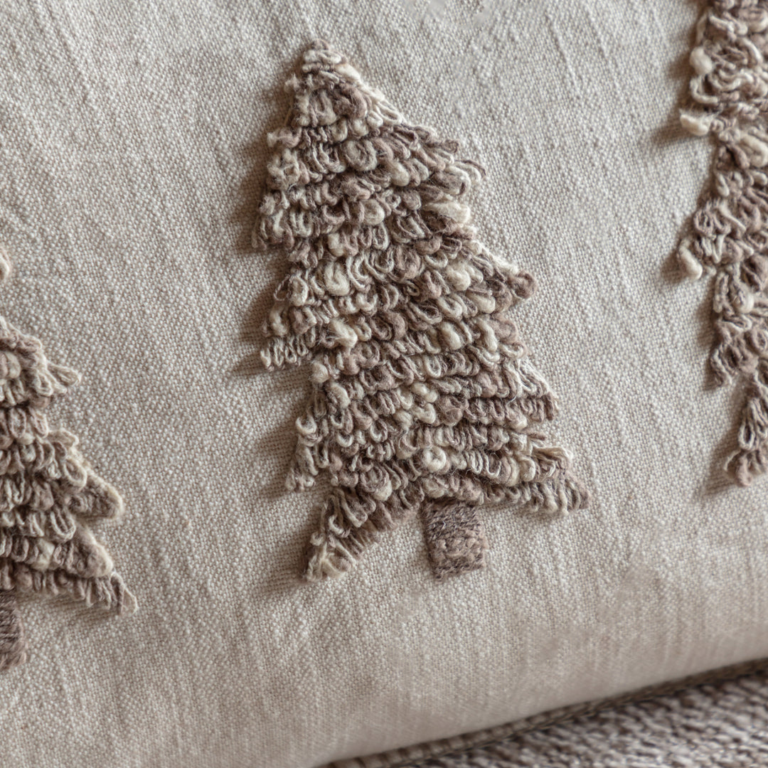 Deco Luxe Embroidered Trees Cushion