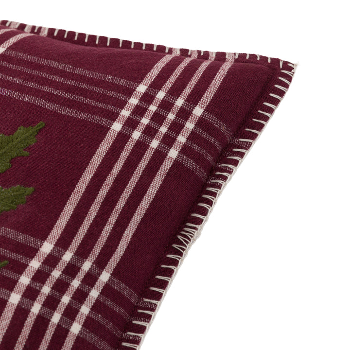 Heritage Joy To The World Cushion Merlot