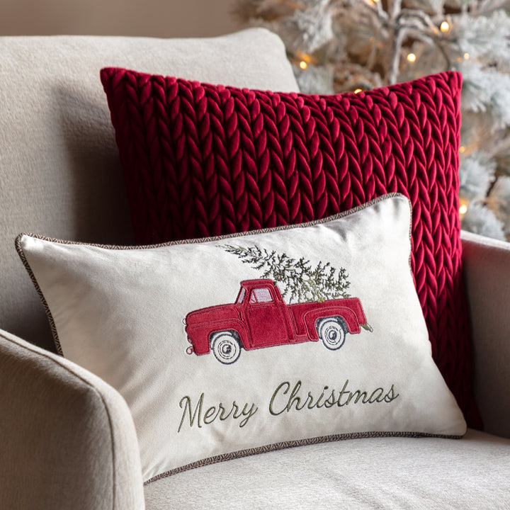Heritage Embroidered Car Cushion