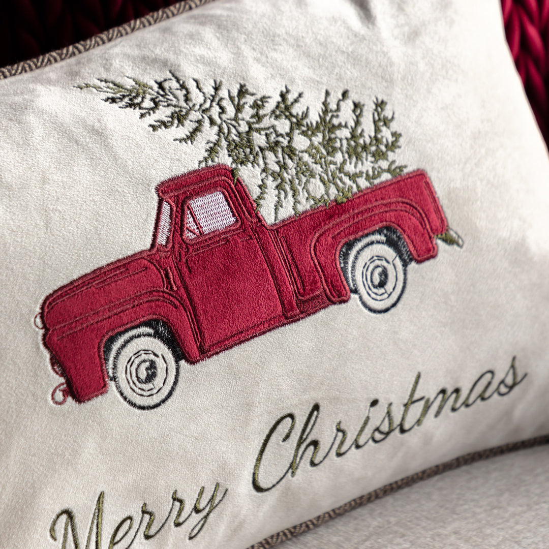 Heritage Embroidered Car Cushion