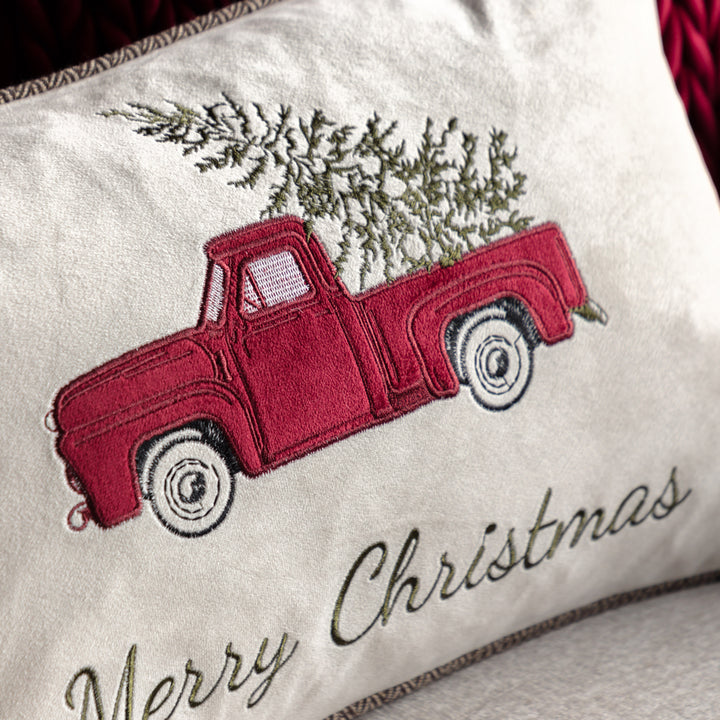 Heritage Embroidered Car Cushion