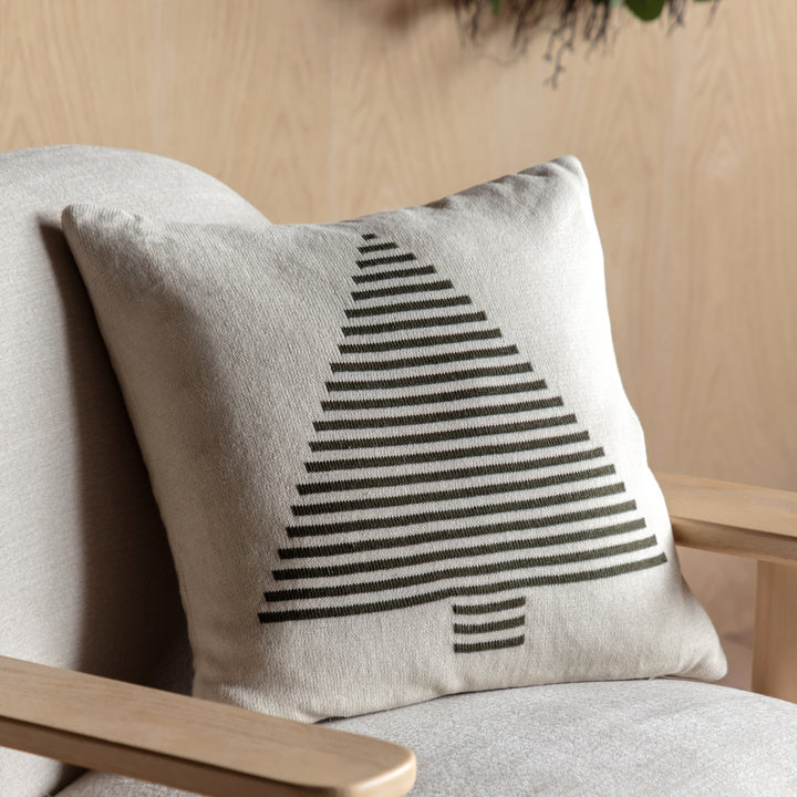 Woodland Tree Knit Cushion
