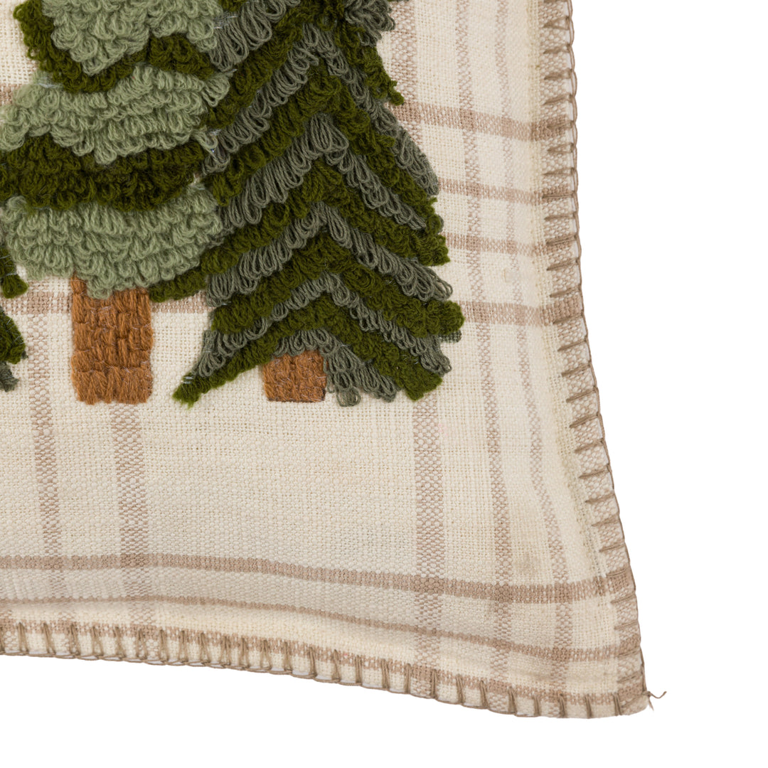 Woodland Merry Christmas Trees Cushion