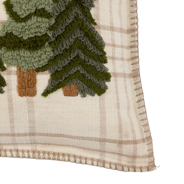 Woodland Merry Christmas Trees Cushion